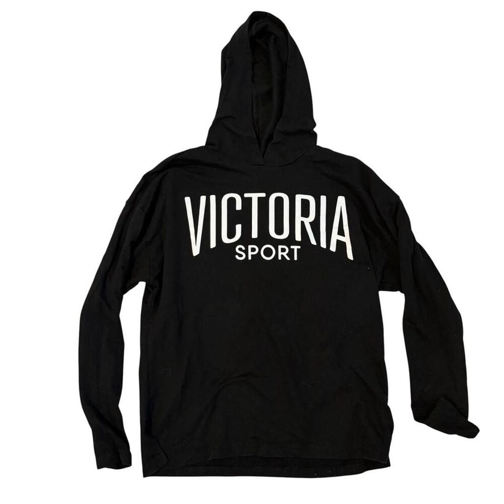 Victoria's Secret black long sleeve hoodie Size M